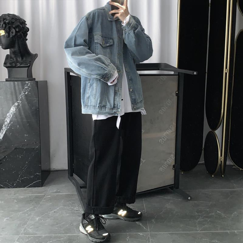 Vintage Wash Blue Denim Jacket
