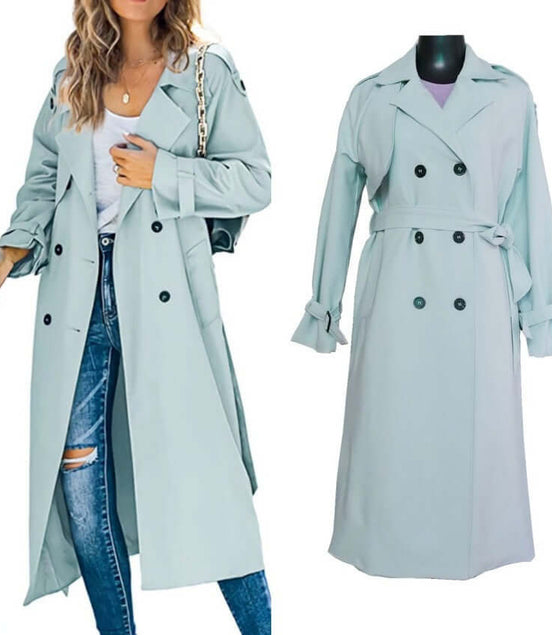 Women's Fashion Casual Solid Color Windbreaker Jacket