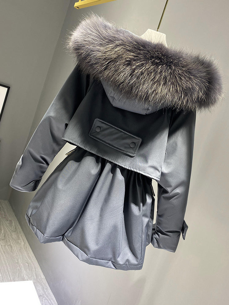 Hooded Faux Fur Collar