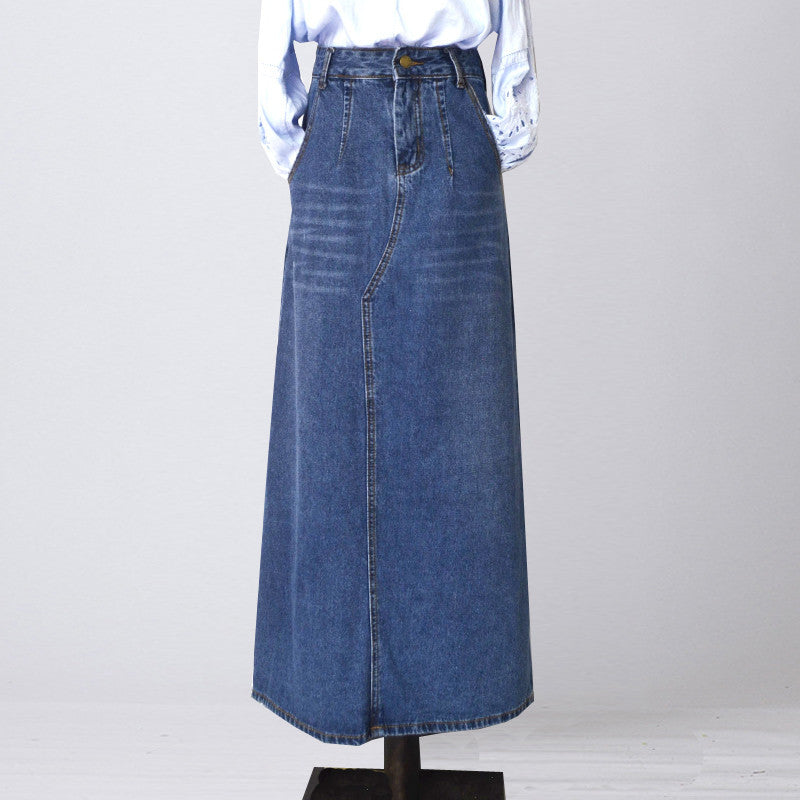 Long Skirts Denim Skirts