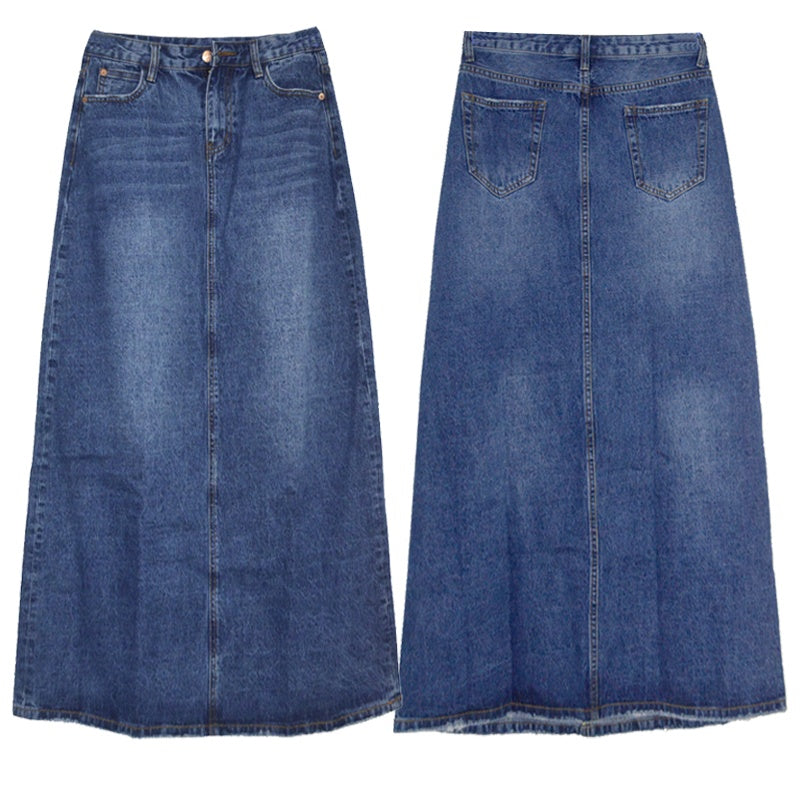 Long Skirts Denim Skirts