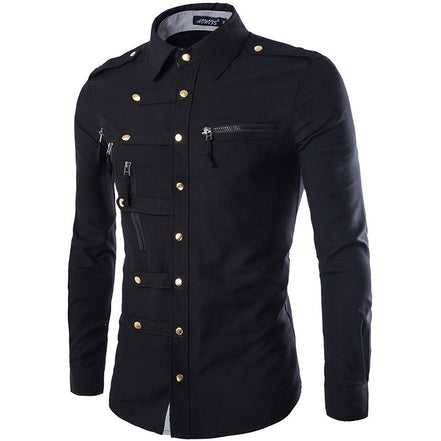 Brand Men Shirt Fashion Design Mens