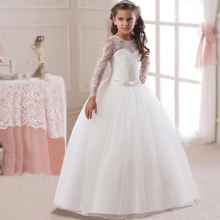 Long Flower Girl Dress