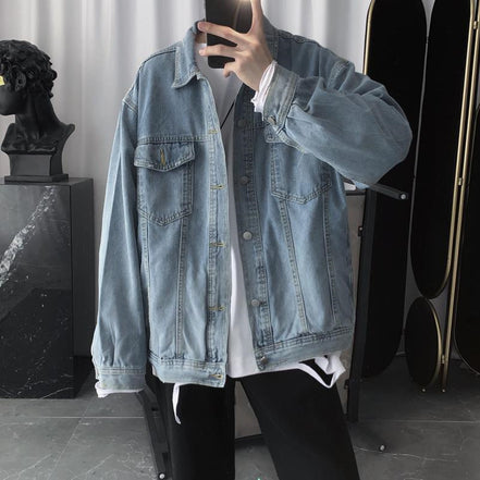 Vintage Wash Blue Denim Jacket